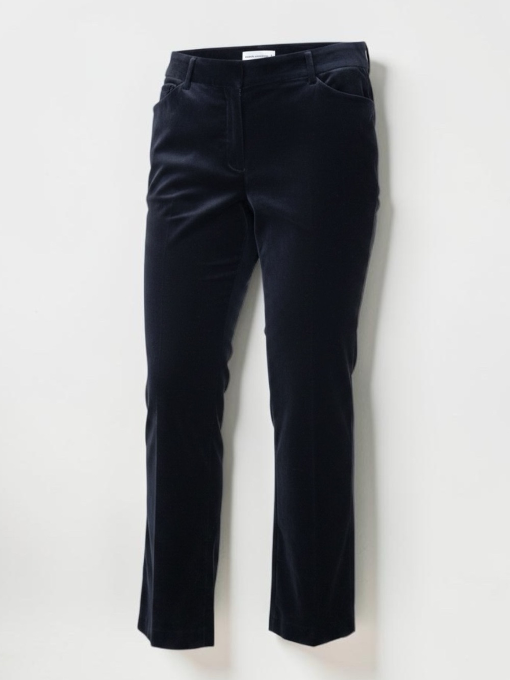 Dana Buchman Cotton Black Straight-Leg Velvet Pants NWOT - Size 2